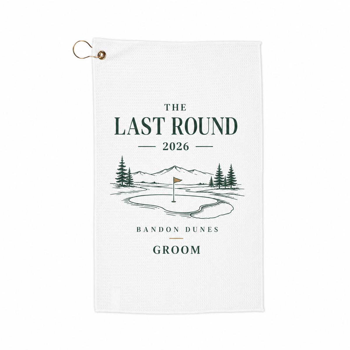 The Last Round personalized golf towel style